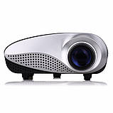 Портативний мультимедійний Проектор з динаміком Led Projector RD802 Black, фото 3