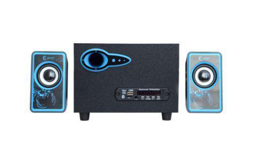 USB стовпчики для ПК 2.1 MP3 Bluetooth Cyber AN-2533 Blue