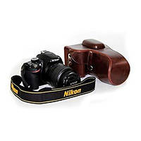 Защитный футляр - чехол для фотоаппаратов NIKON D3100, D3200, D3300, D3400, D3500 - кофе
