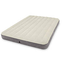 Надувне ліжко з велюровим матрацем Intex 64102