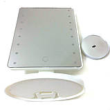 Дзеркало для макіяжу Magic Makeup Mirror R86667 з LED-підсвіткою, біле, фото 3