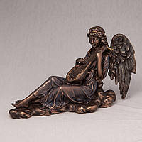 Статуэтка фигурка Veronese Играющий ангел 22х15 см бронзовое напыление 70493