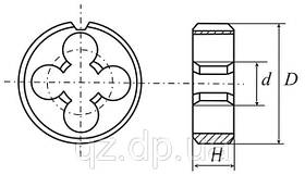 Плашка G 1"