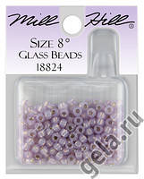 18824 бисер Mill Hill, 8 Opal Lilac Magnifica Glass Beads