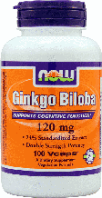 Гінкго Білоба Now Foods Ginkgo Biloba 120 mg 100 Veggie Caps
