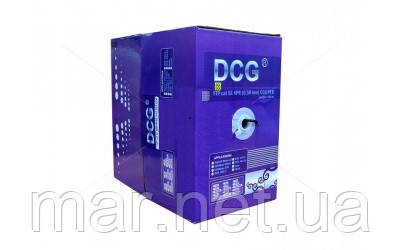 Кабель вита пара DCG FTP 4 * 2 * 0.5 CCA, зовнішній PE 305 м, фото 1