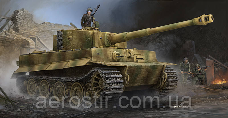 Pz.Kpfw.VI Ausf.E Sd.Kfz.181 Tiger I (Late Production) w/Zimmerit 1/35 Trumpeter 09540
