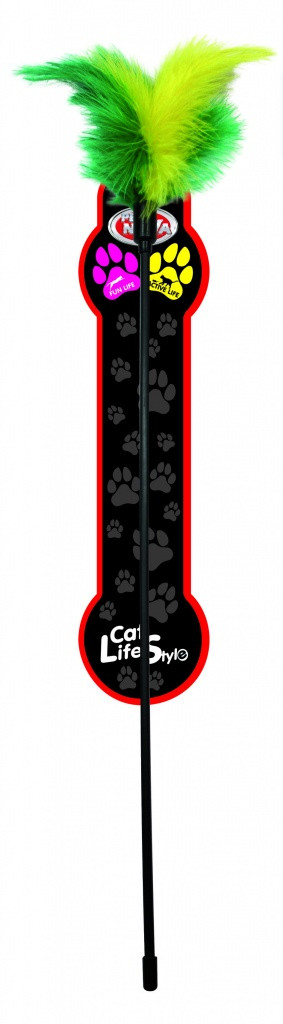 Іграшка для кішок Паличка з пір'ям Pet Nova 40 см