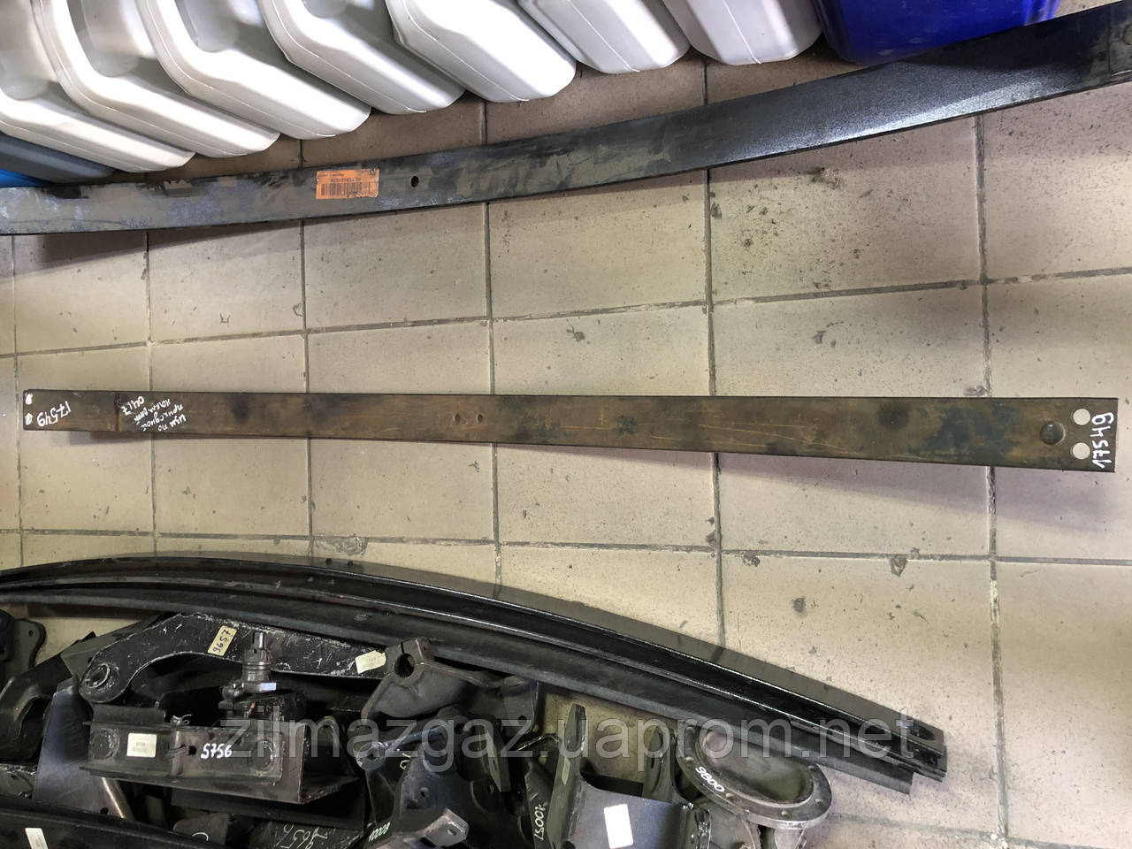Лист коренной передней рессоры 2 отверстия ЗИЛ 130: купить, цена в ...