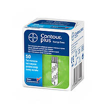 Тест-смужки для глюкометра Contour PLUS та Contour PLUS ONE #50 - Контур ПЛЮС тест смужки #50 шт, фото 5