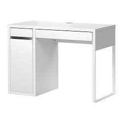 Робочий стіл з тумбою IKEA MICKE білий 802.130.74