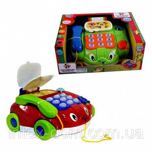 Розвиваюча іграшка каталка - телефон 7068 JOY TOY , (муз, світло)