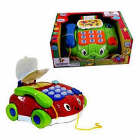 Развивающая игрушка каталка - телефон 7068 JOY TOY , (муз, свет)