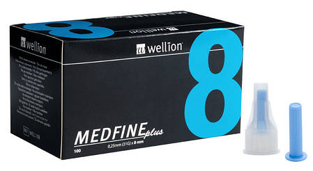 Голки інсулінові Wellion Medfine 8мм, 31G - Веллион Медфайн 8мм, фото 3