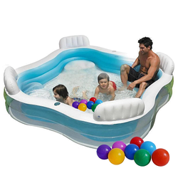 Надувний дитячий басейн Intex з кульками 30 шт.