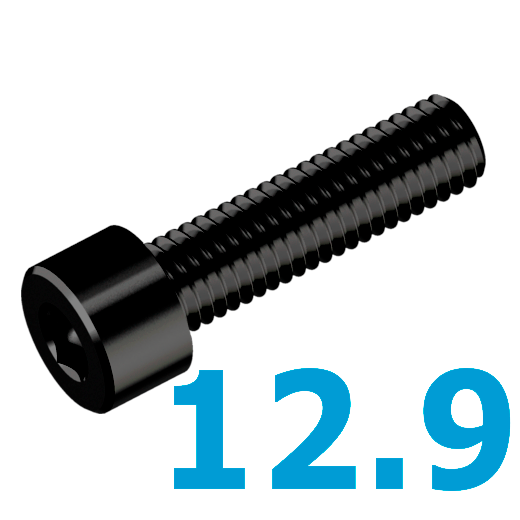 Гвинт DIN 912 М6х12 клас міцності 12.9 (500 шт. в уп.)