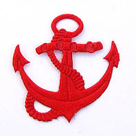 Якір 4*3,8 см (матеріал атлас) колір червоний