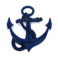 Якір 4*3,8 см (матеріал атлас) колір синій