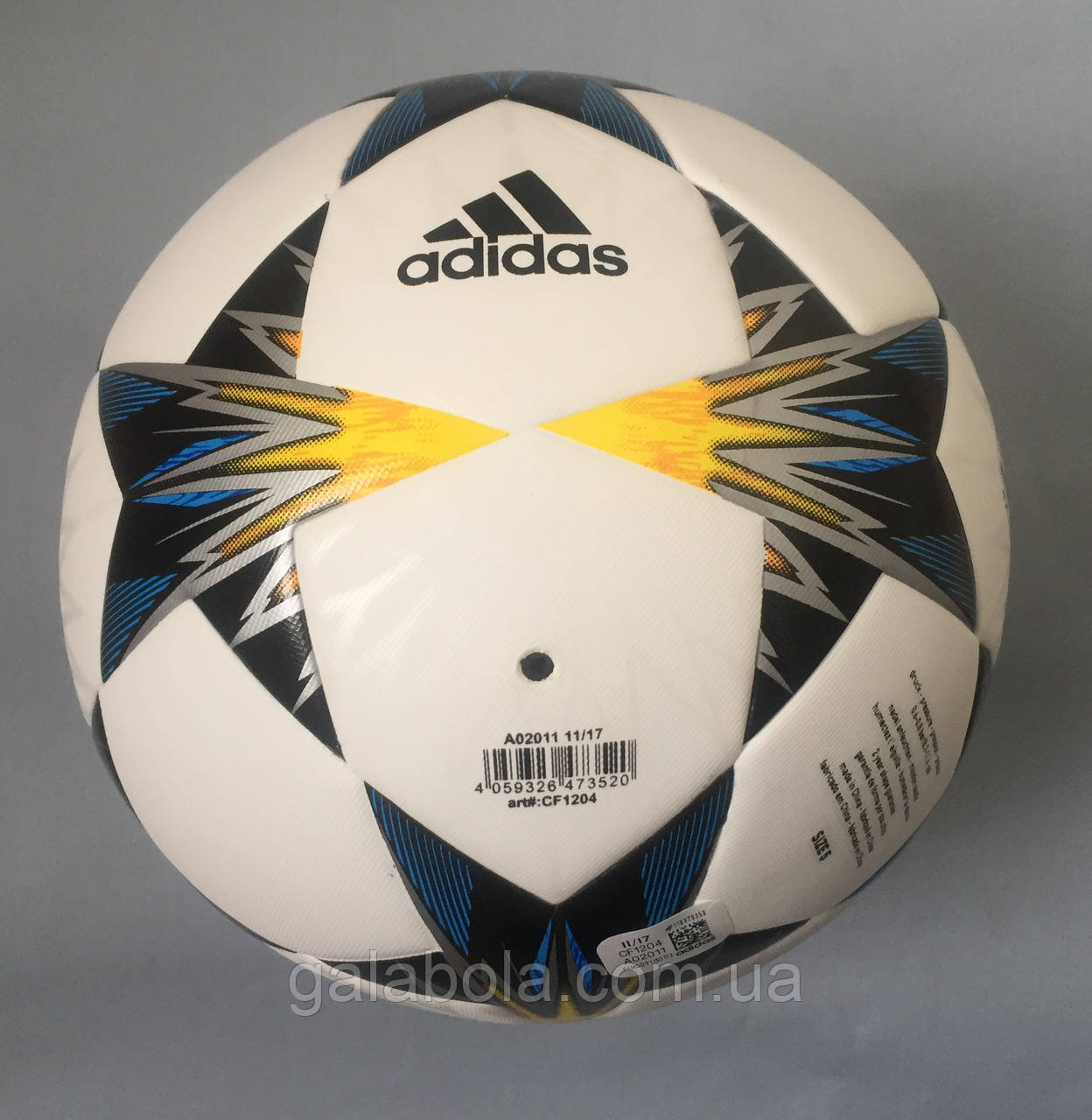 Купить Мяч футбольный ADIDAS FINALE KIEV TOP TRAINING CF1204 (размер 5),  цена 1400 грн — Prom.ua (ID#810617022)