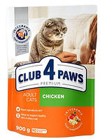 Клуб 4 лапи "Курка" повнораціонний корм для котів, 900 г