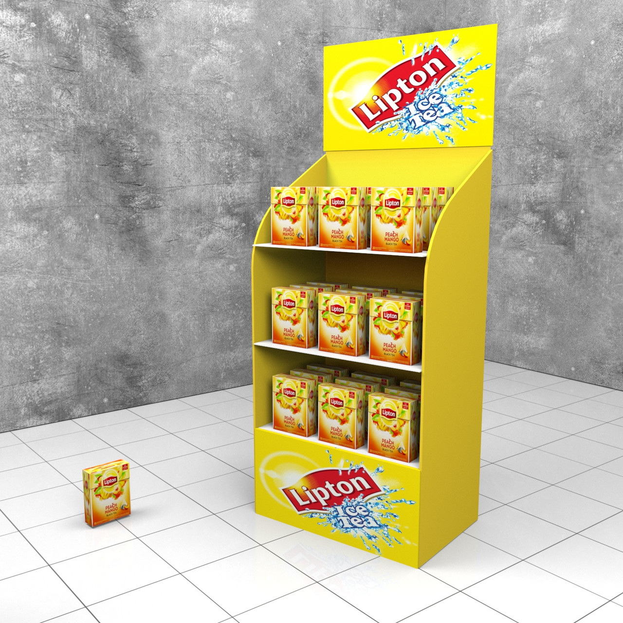 Торговий стелаж ⚠️для чаю Lipton