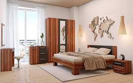 Комплект в спальню з ЛДСП Martina слива угорська/сірий графіт Blonski 1