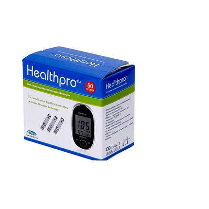 Тест-смужки Healthpro 50шт. - Хелспро тест смужки #50 шт., фото 2