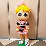 Лялька з повітряних куль, вибір 👉 або свій варіант, висота ок.1,2 м, фото 2