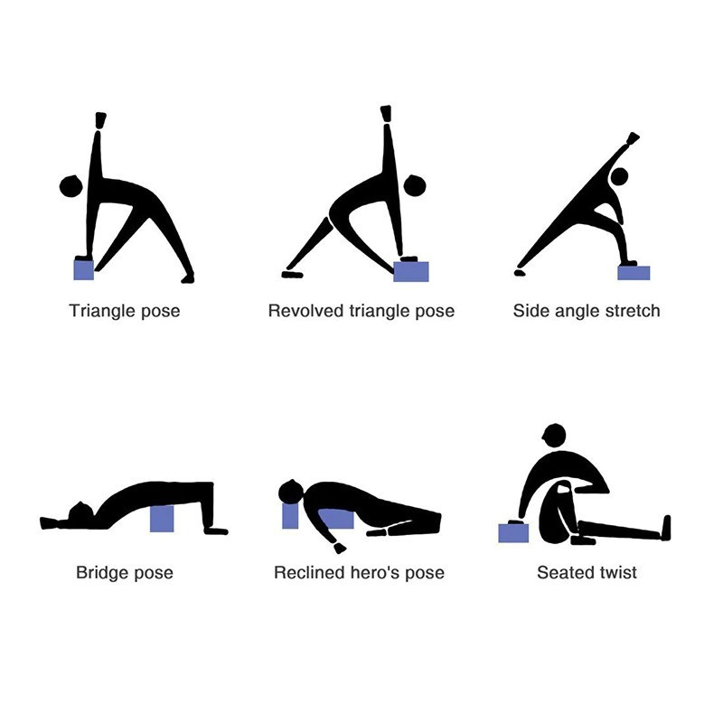 Набор для йоги - 2 йога-блока, ремень, носочки (сиреневый) - фото 4 - id-p841090422