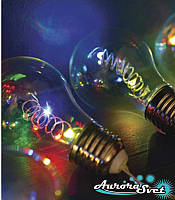 LED гирлянда ЛАМПОЧКИ "ГАЛАКТИКА" 2,70 м на 50 светодиодов RGB. Светодиодная гирлянда. Производство Франция.