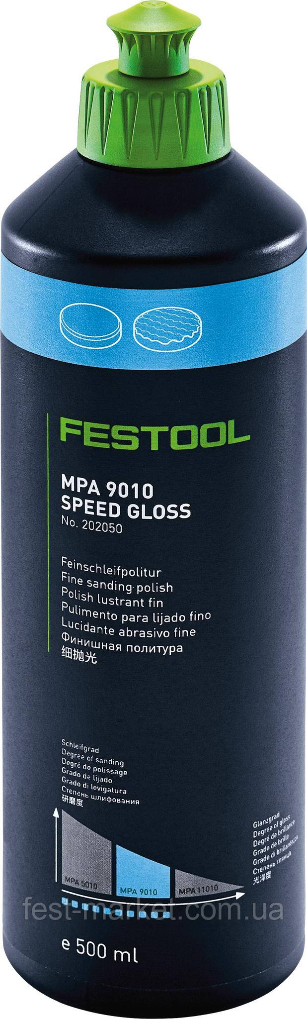 Паста полірувальна універсальна шліфувальна паста універсальна Speed Gloss MPA 9010 BL/0.5 L Festool 202050