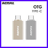 Адаптер Type C-USB 3.0 Remax RA-Otg1 Otg золотий, фото 4