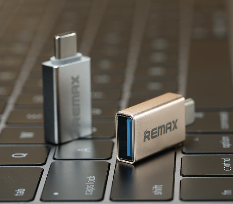 Адаптер Type C-USB 3.0 Remax RA-Otg1 Otg золотий, фото 1
