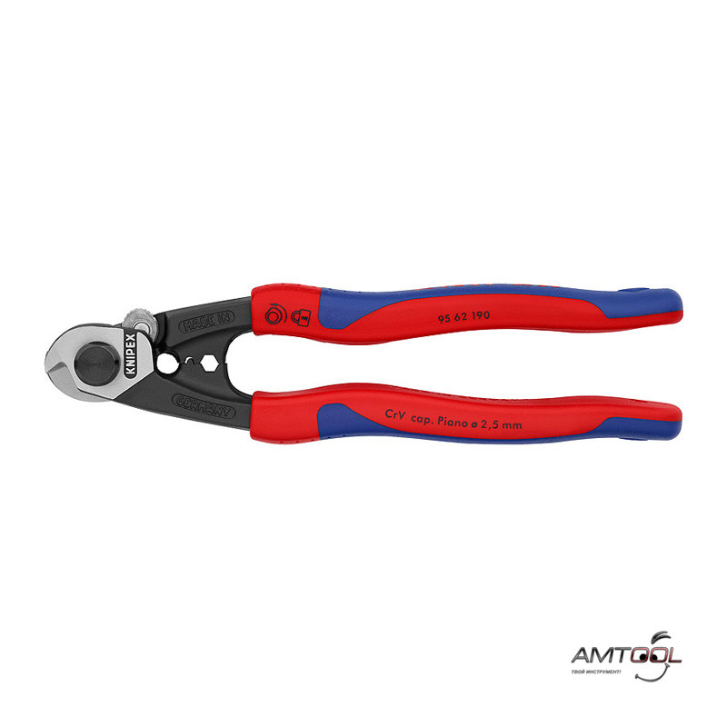 Ковані ножиці для різання дротяних тросів — Knipex 95 62 190, фото 1