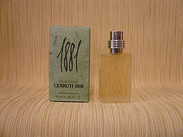 Cerruti — 1881 Pour Homme (1990) — Туалетна вода 25 мл — Вінтаж, перший випуск, формула аромату 1990 року