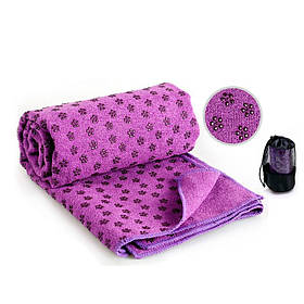 Килимок – рушник для йоги OSPORT Yoga mat towel (FI-4938) Фіолетовий
