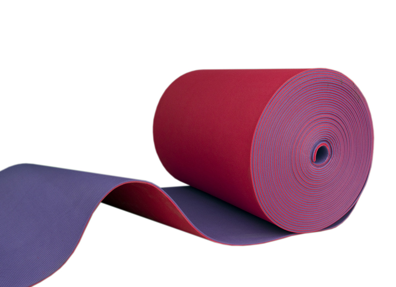 Килимок (каремат, матрац) для спорту та туризму на відріз кольоровий OSPORT 10мм (FI-0023) Червоно-фіолетовий