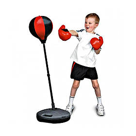 Дитячий боксерський набір на стійці (підлогова груша з рукавичками для дітей) (MS 0333)