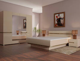 Комплект в спальню з ДСП та МДФ Letis Blonski