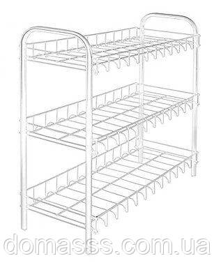 Етажерка Metaltex 3-х рівнева для взуття, фото 1