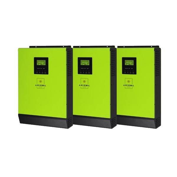 AXIOMA energy Мережевий сонячний інвертор з резервної функцією 9кВт, 220В, (ISGRID 3000 - 3 шт. в паралель)