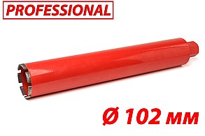 Алмазна коронка по бетону SUPERHARD "PROFESSIONAL" Ø102 мм 1 1/4"UNC
