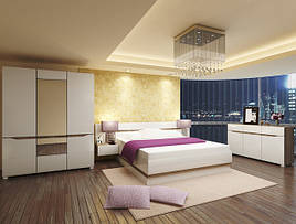 Комплект в спальню з ДСП та МДФ Paris Blonski