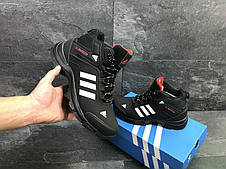 Чоловічі зимові кросівки Adidas Climaproof,нубук,чорно-білі 42р, фото 3