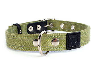 Нашийник брезентовий подвійний Collar, 2.5 см х 41 - 53 см