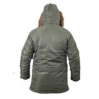 Куртка зимова Slim Fit Аляска N-3B Olive, фото 5