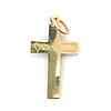 Хрестик із білого та жовтого золота, фото 2