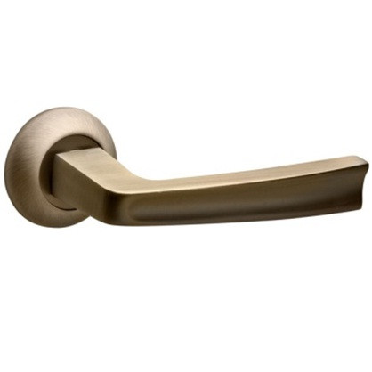 Ручки дверні FUARO VOLTM ABG-6 зелена бронза, фото 1