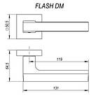 Ручки дверні FUARO FLASH DM CF-17 кави, фото 2