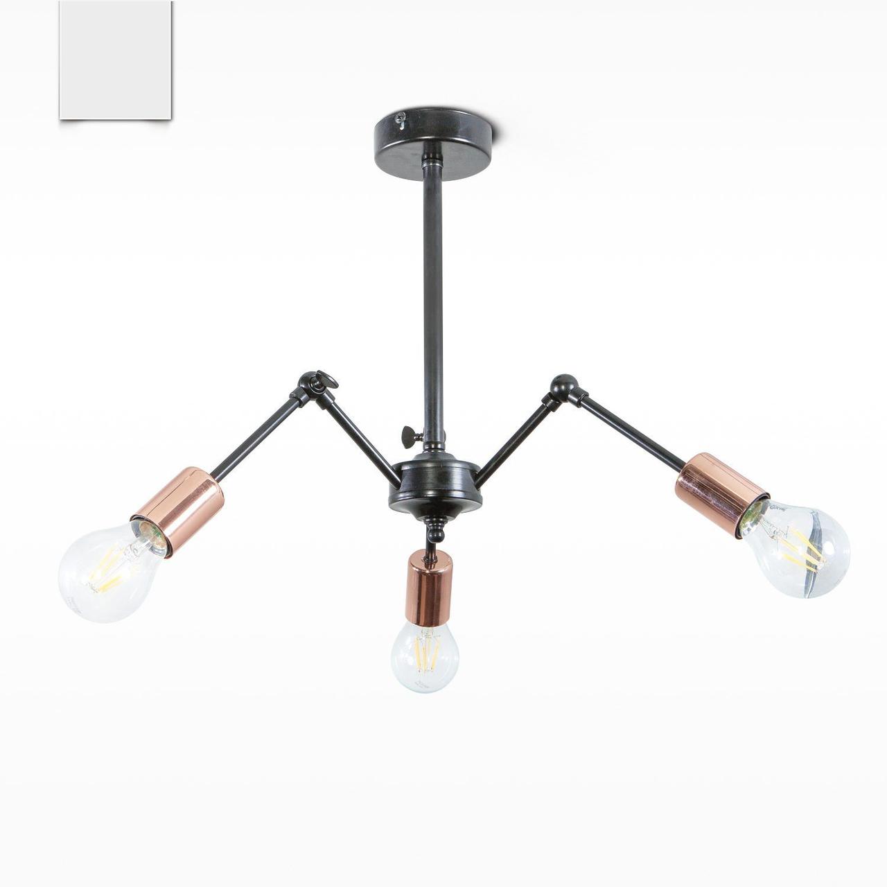 Люстра трансформер на кухню, спальню, в кабінет в стилі лофт, фото 1